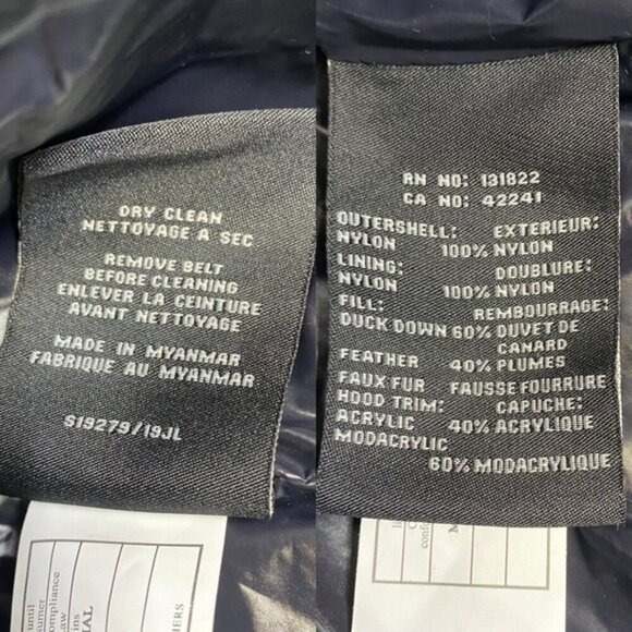 NWT S13 Chalet Puffer Coat Belt & Faux Fur Hood Women Size Small - Picture 8 of 9